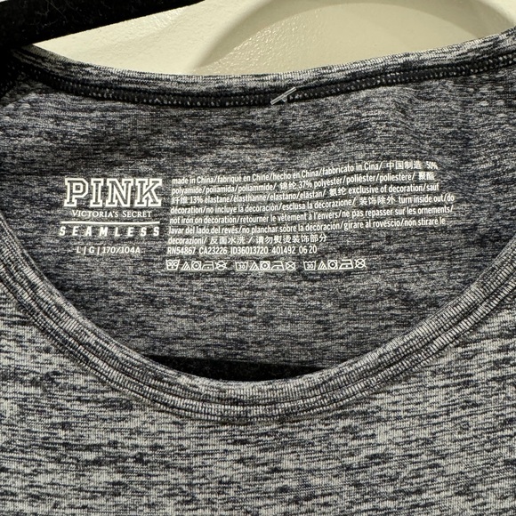 Pink Victoria’s Secret VS Seamless Activewear Long Sleeve Top - Picture 2 of 4